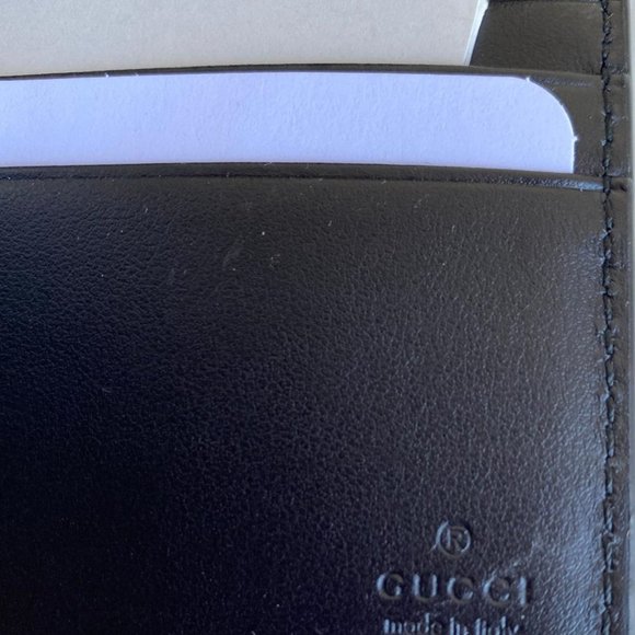 GUCCI black rainbow Embroidered bifold wallet with dust cover and gucci … - Picture 8 of 13